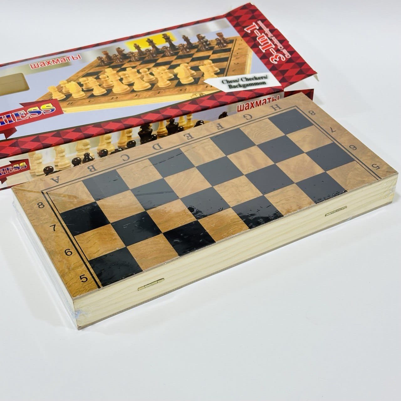 شطرنج خشب كلاسيكي 3 في 1